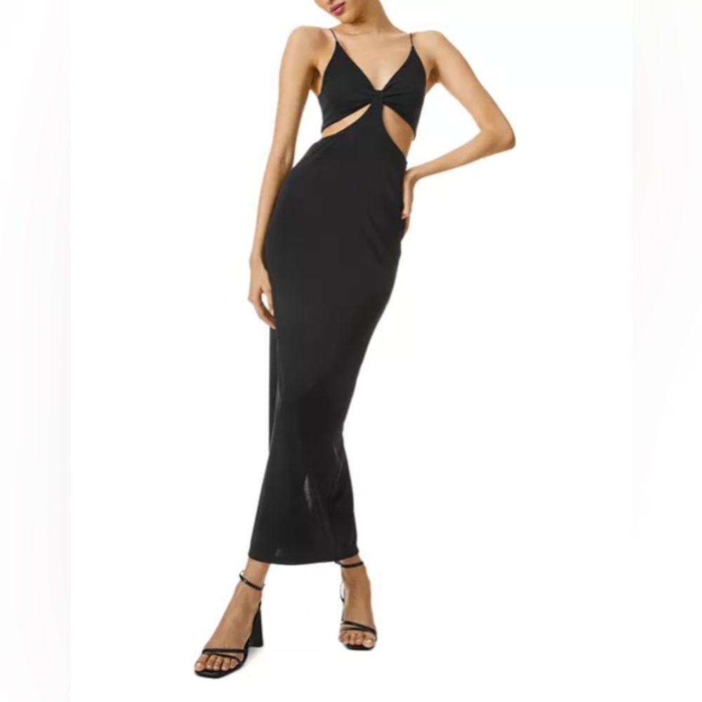 Alice and Olivia Havana Side Cutout Black Dress Size 0